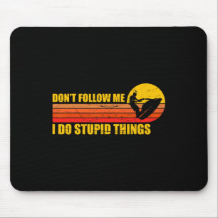 Lustiges Retro-Jet-Ski Jetski Jet Skier Vintage Mousepad