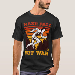 Lustiges Retro-Läufer-Zitat-Geschenk - Mach Tempo  T-Shirt