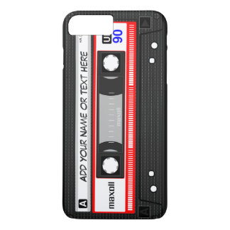 Lustiges Retro rotes Musik-Kassetten-Muster Case-Mate iPhone Hülle