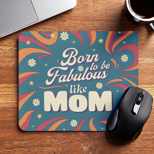 Lustiges Retro-Vintage-Psychedelic-Mutter-Zitat-Ty Mousepad