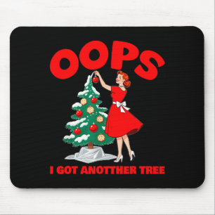 Lustiges Retro-Weihnachten Oops, ich habe noch ein Mousepad