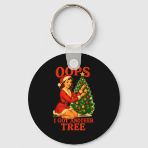 Lustiges Retro-Weihnachten Oops, ich habe noch ein Schlüsselanhänger