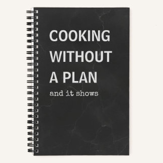 Lustiges Rezeptbuch | Kochen ohne Plan Notizbuch