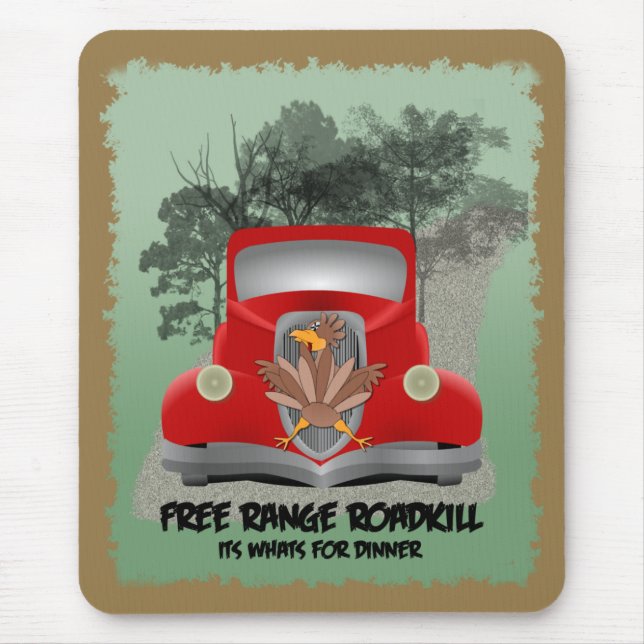 Lustiges Roadkill Mousepad (Vorne)