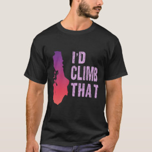 Lustiges Rock Climbing T-Shirt Ich Würde Den Klett