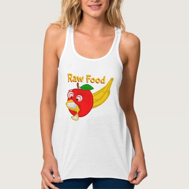 Lustiges Rohfutter Tank Top (Vorderseite)