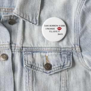 Lustiges romantisches Zitat Button