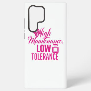 Lustiges rosa Mädchen-Motto-Zitat Samsung Galaxy Hülle