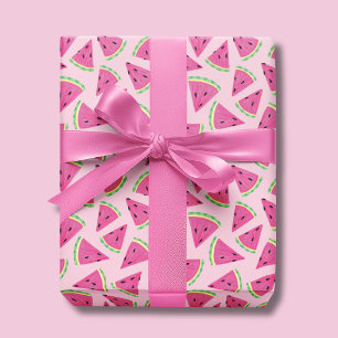 Lustiges rosa tropisches Sommer-Wassermelonen-Must Geschenkpapier