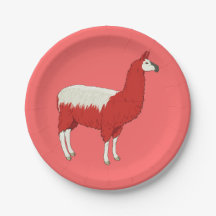 Lustiges rotes Lama