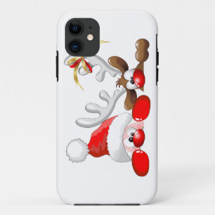 Lustiges Sankt- und Ren-Cartoon iPhone 5 Hüllen