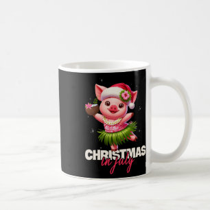 Lustiges Santa-Schwein Hawaiianisches Weihnachten  Kaffeetasse
