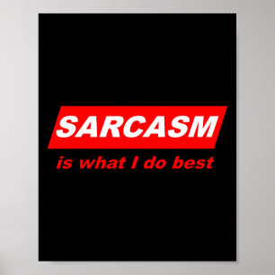 Lustiges Sarkastisches Sarkasmus Ist Was Ich Tue N Poster