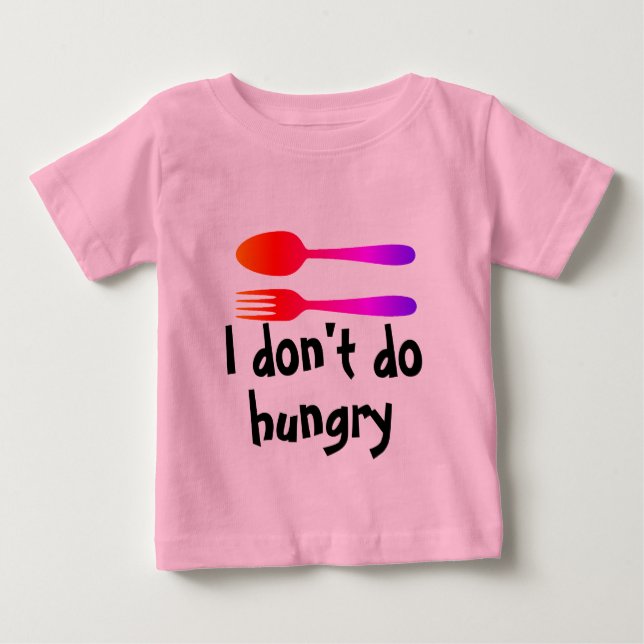 Lustiges Säuglingsnahrungs-Zitat Baby T-shirt (Vorderseite)