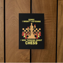 Lustiges Schach-Zitat-Geschenk für Schachspieler & Einladung
