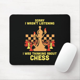 Lustiges Schach-Zitat-Geschenk für Schachspieler u Mousepad