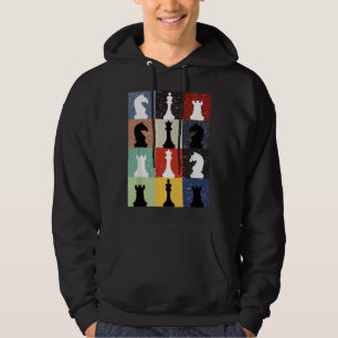 Lustiges Schachbrett Spiel Humor Set Spieler Schac Hoodie