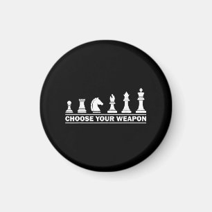 Lustiges Schachgeschenk für Schachliebhaber Kinder Magnet