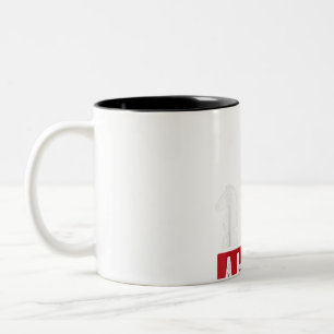 Lustiges Schachkönig-Rochade-Design Zweifarbige Tasse