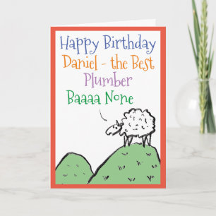 Lustiges Schaf-Design Alles Gute zum Geburtstag ei Karte