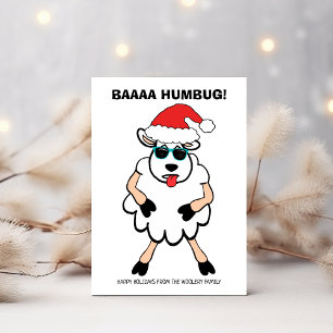 Lustiges Schaf Scrooge Baa Humbug Weihnachten