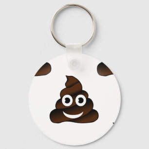 lustiges Scheiß-Emoji Schlüsselanhänger