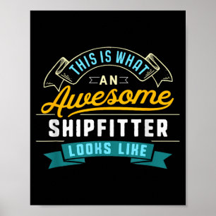 Lustiges Schiffszusammenbauer-Shirt toller Job Ber Poster