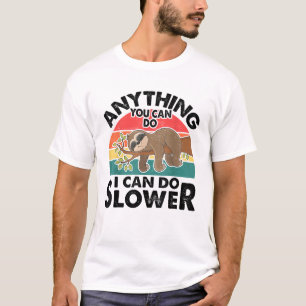 Lustiges Schlaf Faultier T-Shirt Alles, was du kan