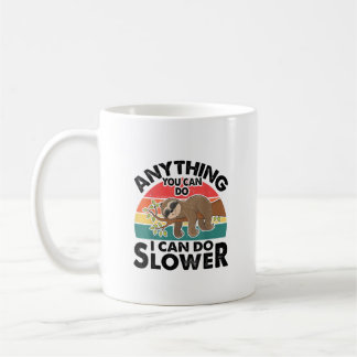 Lustiges Schlaf Faultier T-Shirt Alles, was du tun Kaffeetasse