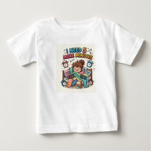 Lustiges Schlaf-T-Shirt – Ich brauche 5 Minuten me Baby T-shirt