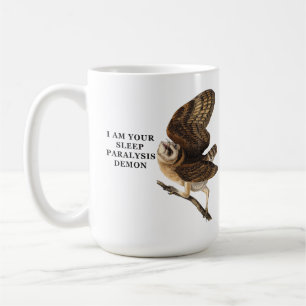 Lustiges Schleiereulen-Shirt Kaffeetasse