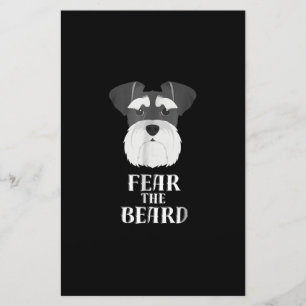 lustiges Schnauzer-Furcht-Bartgift Briefpapier