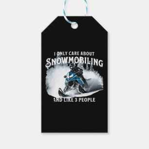 Lustiges Schneemobilfahren Schneemobil Geschenkanhänger