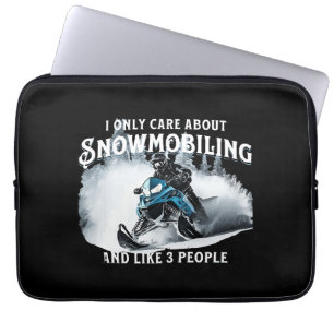 Lustiges Schneemobilfahren Schneemobil  Laptopschutzhülle
