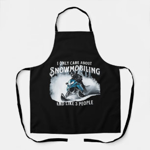 Lustiges Schneemobilfahren Schneemobil Schürze