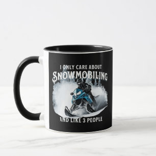 Lustiges Schneemobilfahren Schneemobil  Tasse