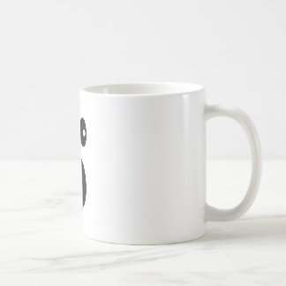Lustiges schockiertes Gesicht Emoji Minimal Cartoo Kaffeetasse