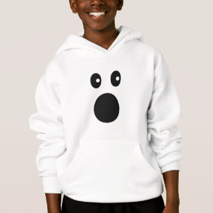 Lustiges schockiertes Gesicht Emoji Minimaler Cart Hoodie