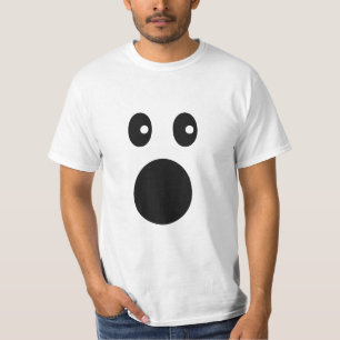 Lustiges schockiertes Gesicht Emoji Minimaler Cart T-Shirt
