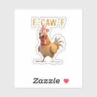 Lustiges schreiendes Huhn F Krächz F Humor