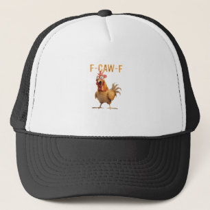 Lustiges schreiendes Huhn F Krächz F Humor Truckerkappe