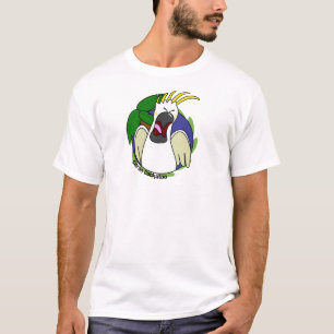 Lustiges schreiendes zitronengelbes T-Shirt