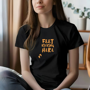 Lustiges Schwangerschaft-Fingerabdruck orange T-Sh T-Shirt