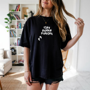 Lustiges Schwangerschafts-Fingerabdruck weißes T-S T-Shirt