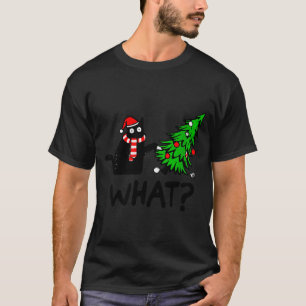 Lustiges schwarzes Katzen-Geschenk für Frauen, das T-Shirt