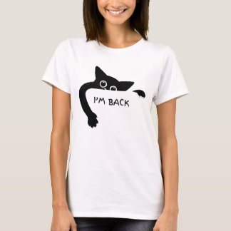 Lustiges Schwarzes-Katzen-Grafik-T-Shirt-Design „I T-Shirt