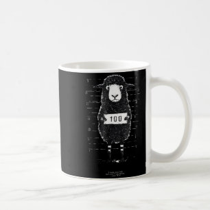 Lustiges Schwarzschaf-Mugshot Verloren Aber Gefund Kaffeetasse