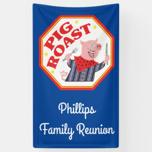 Lustiges Schwein-Braten-Familien-Wiedersehen Banner