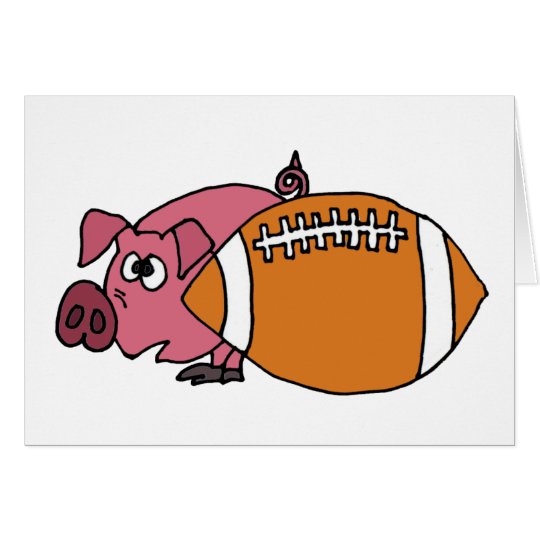 Lustiges Schwein, das hinter Schweinehaut sich Karte