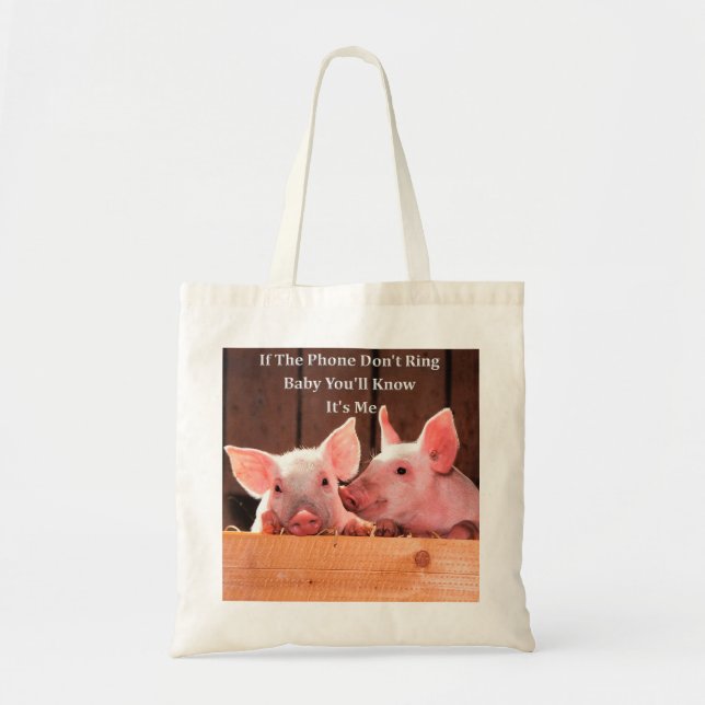 Lustiges Schwein Memes mit lustigen Tragetasche (Vorne)